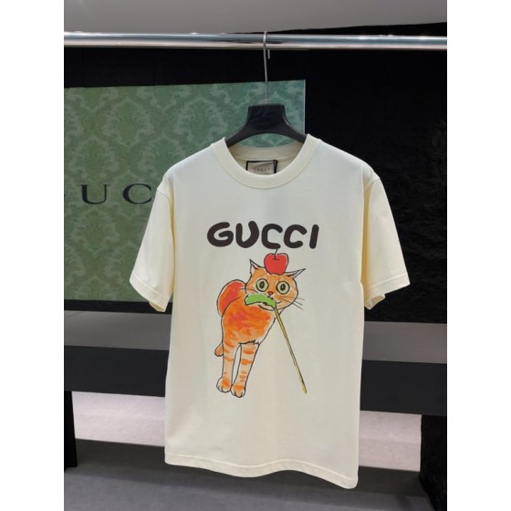 Gucci Early Spring Collection High-Weight Short-Sleeve